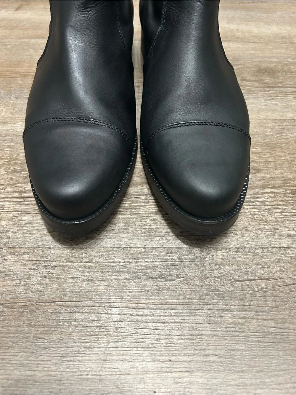 All Saints Men’s Size 46 US 13 Black Leather Chukka Ankle Boots Back Zipper